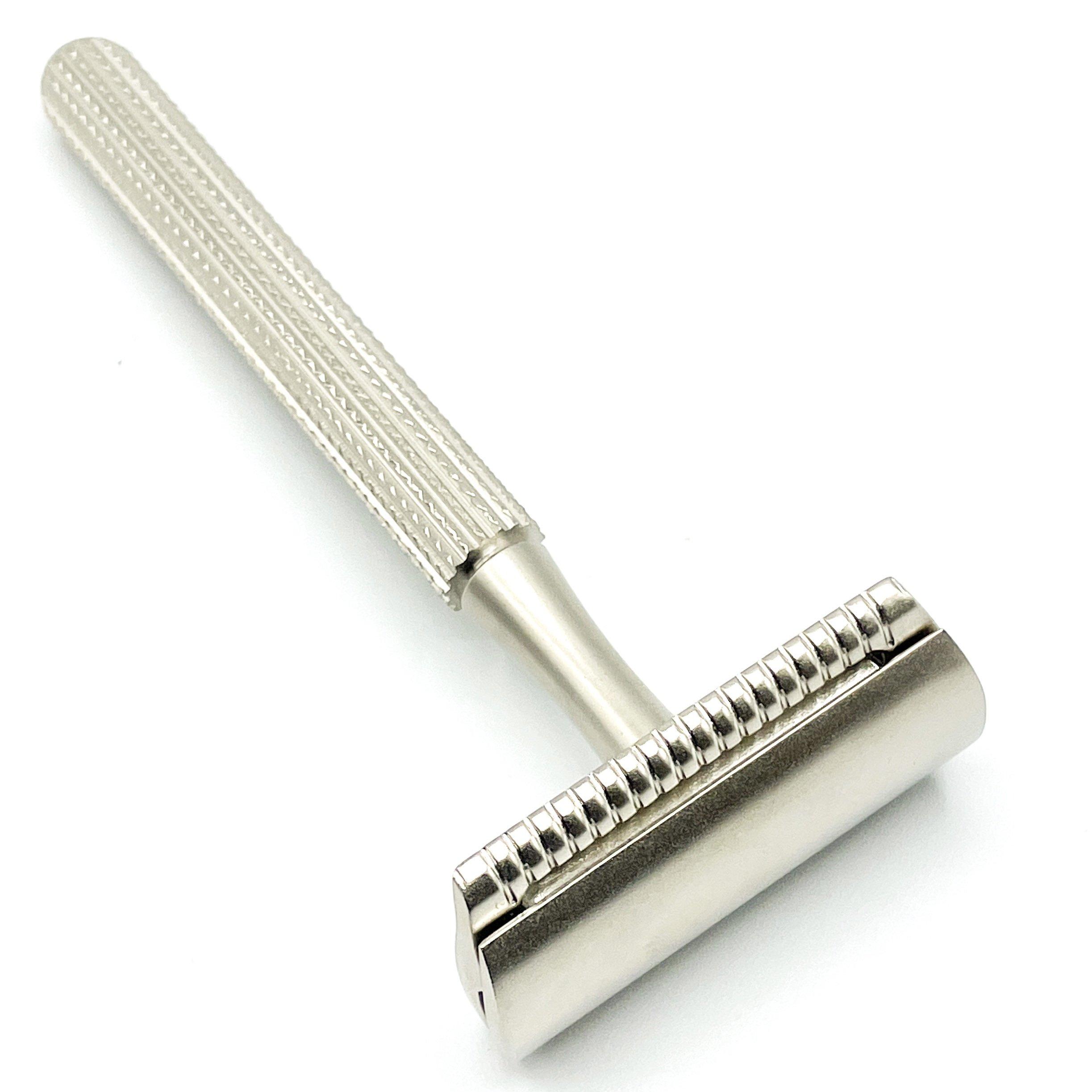 78R-SC Textured Satin Chrome Safety Razor