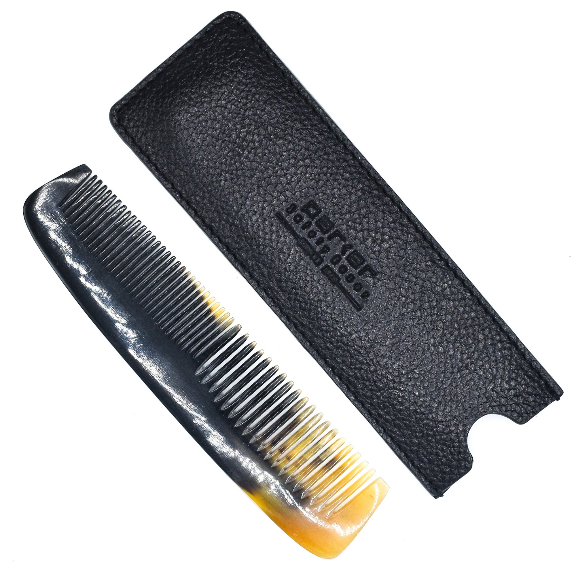 PHPC Ox Horn Pocket Comb & Case